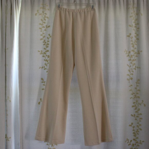 Vintage Graff Californiawear Butter Yellow Pant Button Shirt Suit Set Women's S - Picture 4 of 13